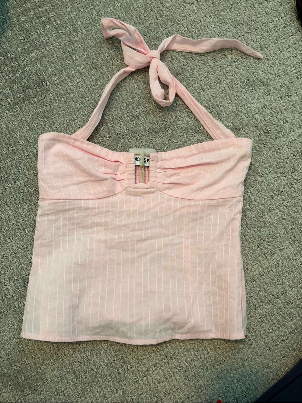 Light Pink Halter Tube Top - Princess Polly